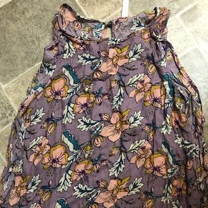 Xhilaration floral ruffle tank